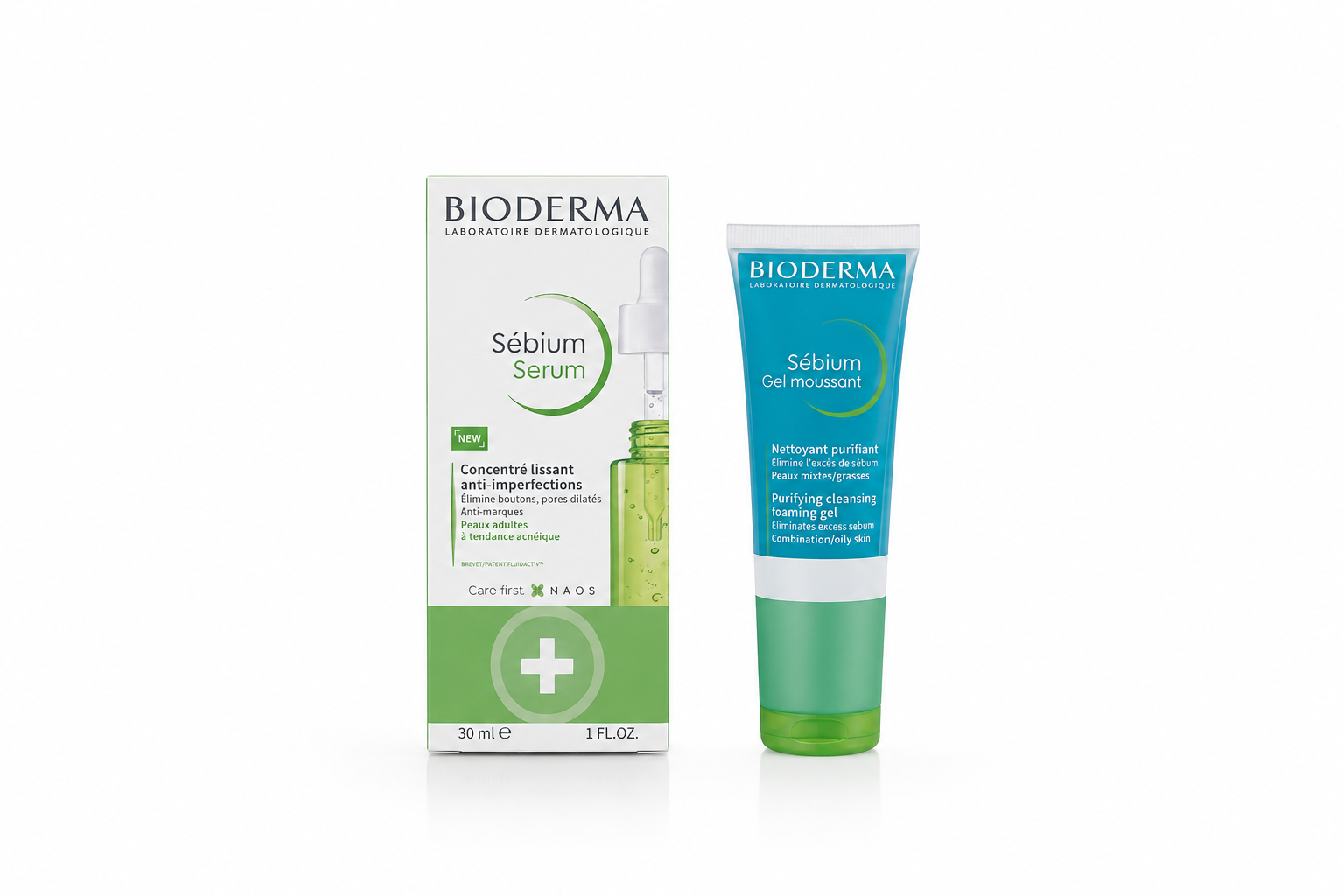 Bioderma Sébium Serum + Mini Sébium Gel Moussant Duo Set