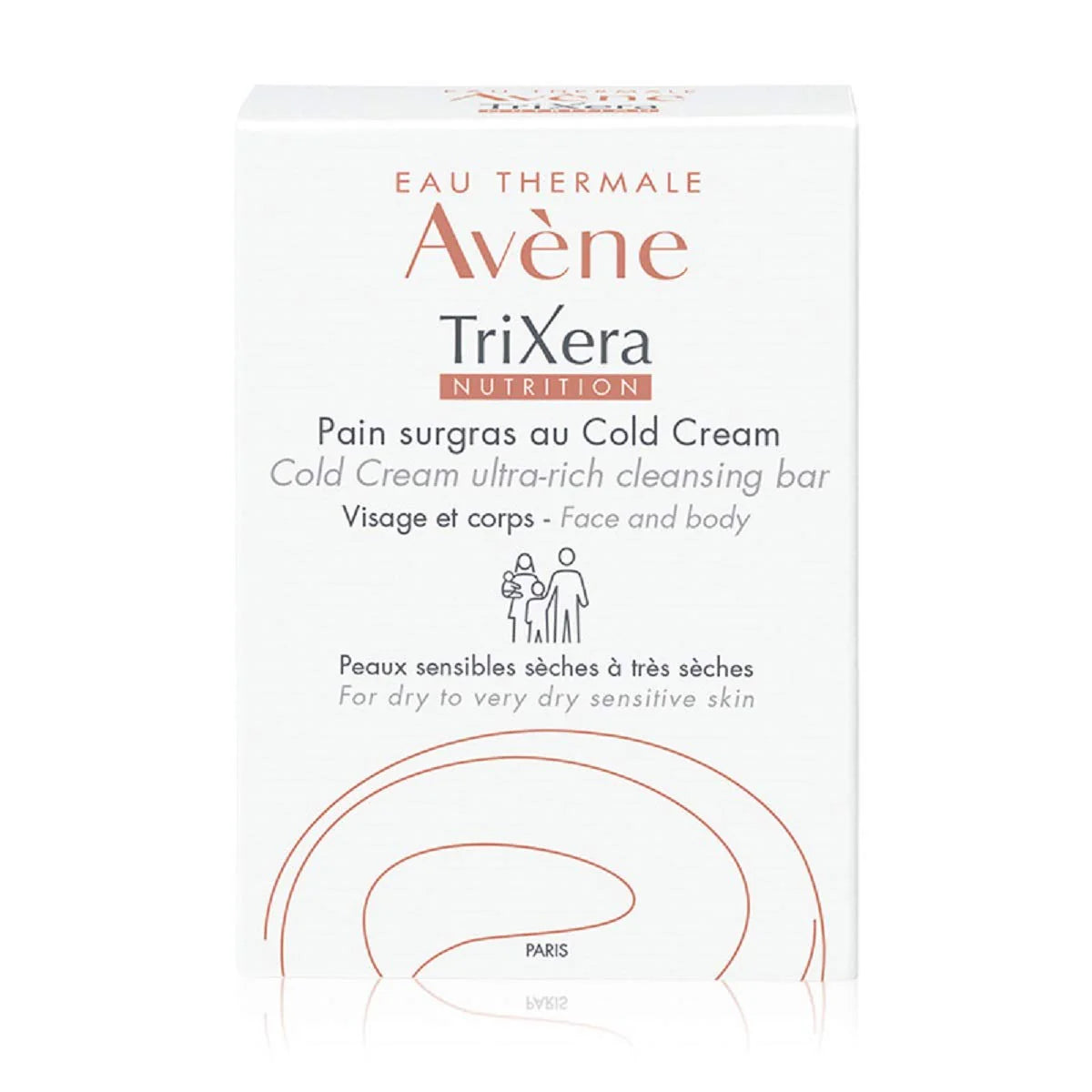 Avène TriXera Nutrition Ultra-Rich Cleansing Bar 100g