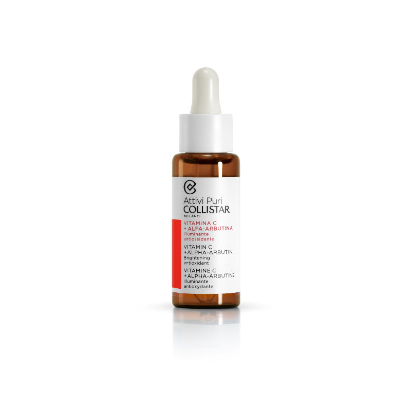 Collistar skincare serum bottle on a white background