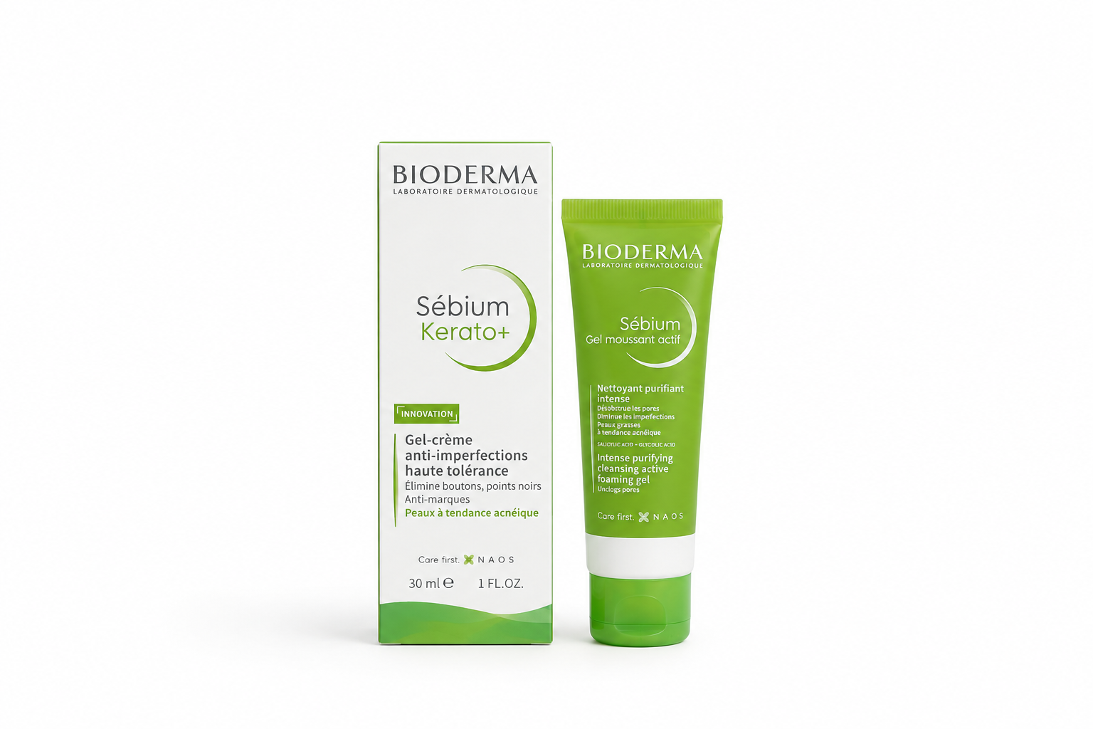 Bioderma Sébium Kerato+ & Sébium Gel Moussant Actif Duo