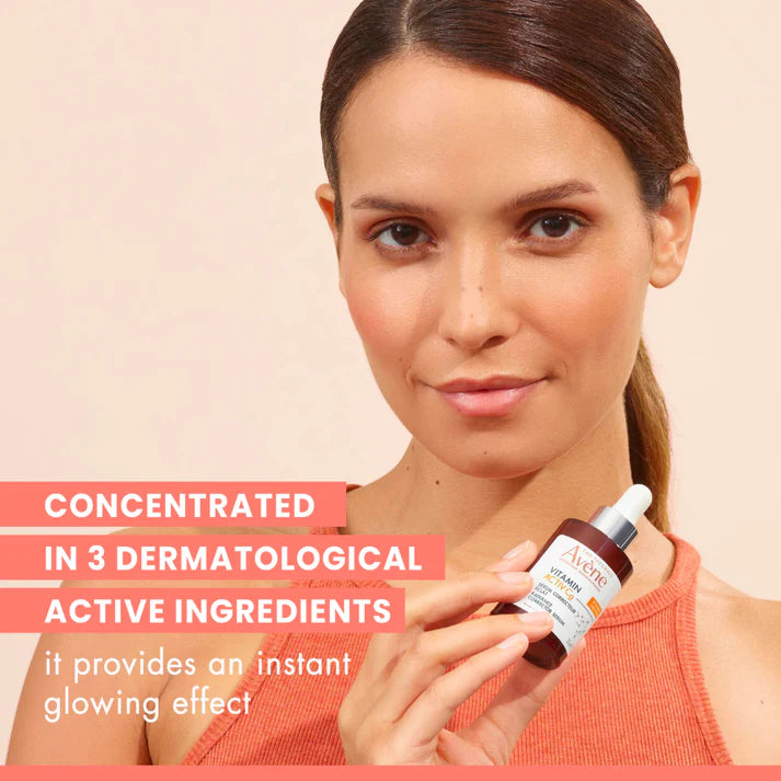 AVENE Vitamin Activ CG Radiance Serum 30ML + 1FREE Hydrance Hydrating Aqua-Gel 50ML