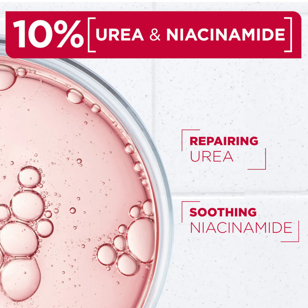 Mixa Urea Cica Repair Moisturizing Cream Jar - For Keratosis Pilaris, Dry, Flaky, Strawberry, Rough, & Fragile Skin & Tiny Reddish Bumps With 10% Urea and Niacinamide For Face, Hands & Body