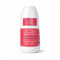 Cosmoline antiperspirant roll-on with pink label on a white background