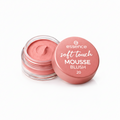 Essence soft touch mousse blush with open container on a white background
