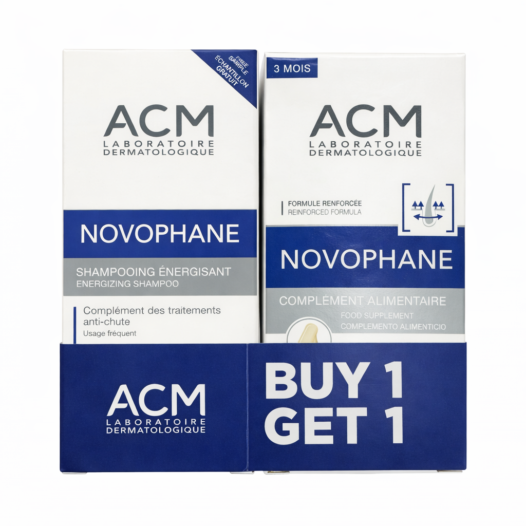 ACM Novophane Energizing Shampoo + Novophane Hair Supplements
