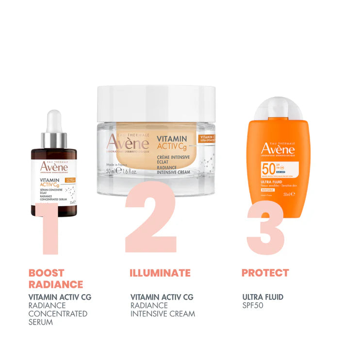 AVENE Vitamin Activ Cg Radiance Intensive Cream + 1 FREE Cleansing Foam 150ML
