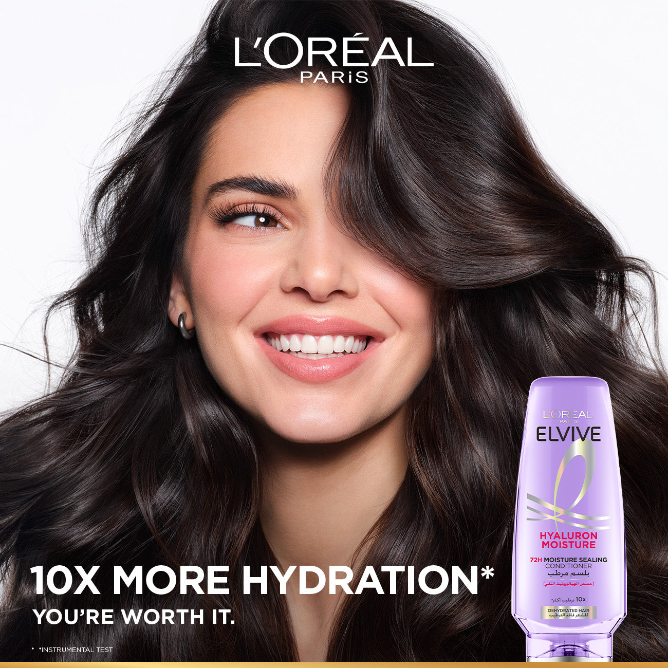 L’Oréal Paris Elvive 72H Hyaluron Moisture Sealing Conditioner for Dehydrated Hair 200ml