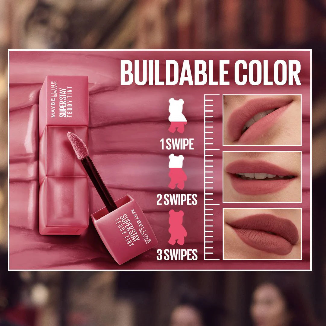 Maybelline Super Stay Teddy Tint Liquid Lip Tint