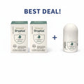 Two boxes and a bottle of Shield Dryplus product on a white background with promotional text.