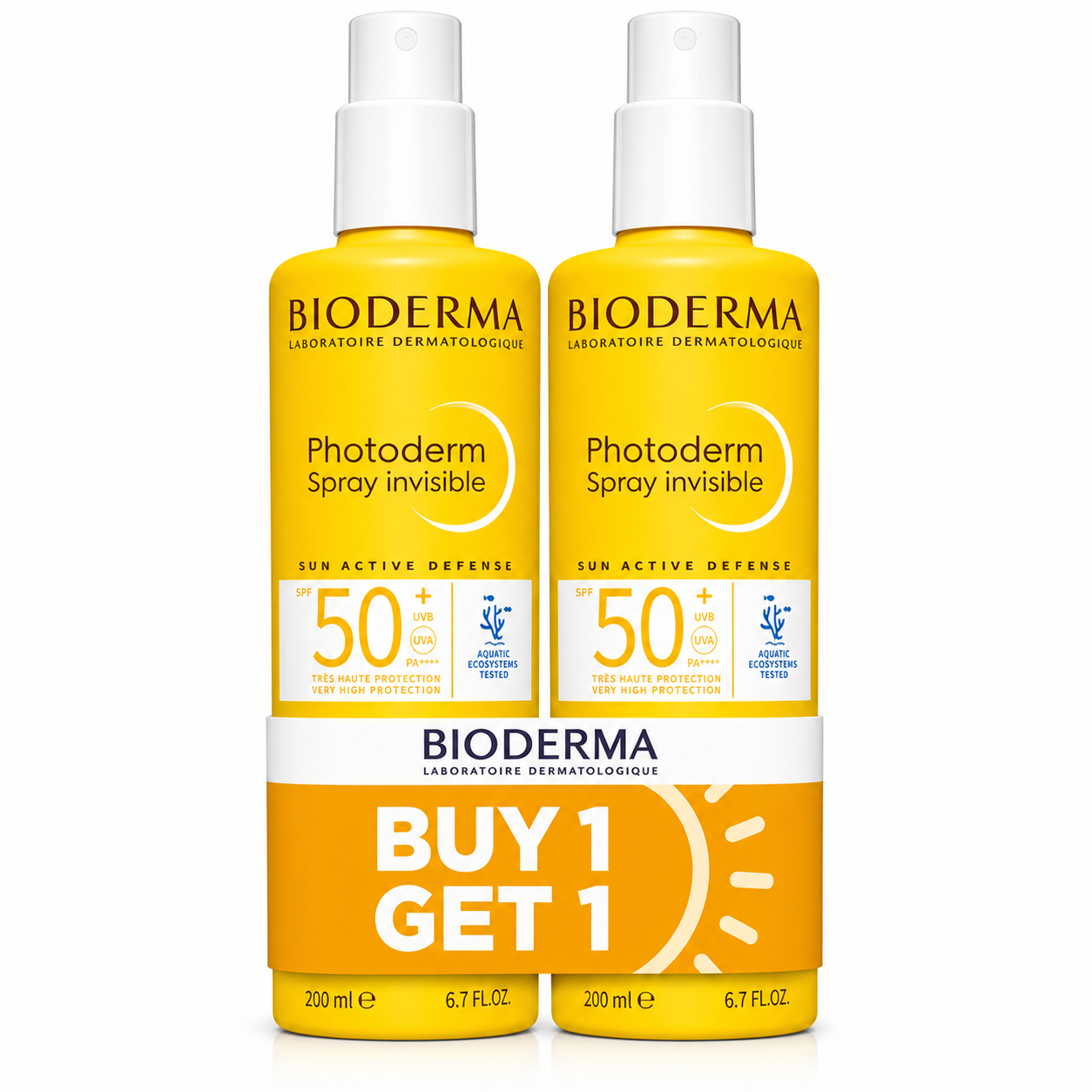 Bioderma Photoderm Spray Invisible SPF50+ 200ml (Buy 1 Get 1)