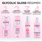 L'Oréal Paris Elvive Glycolic Gloss Extra Gloss Shampoo for Dull Porous Hair Powered by 3% Glycolic Acid