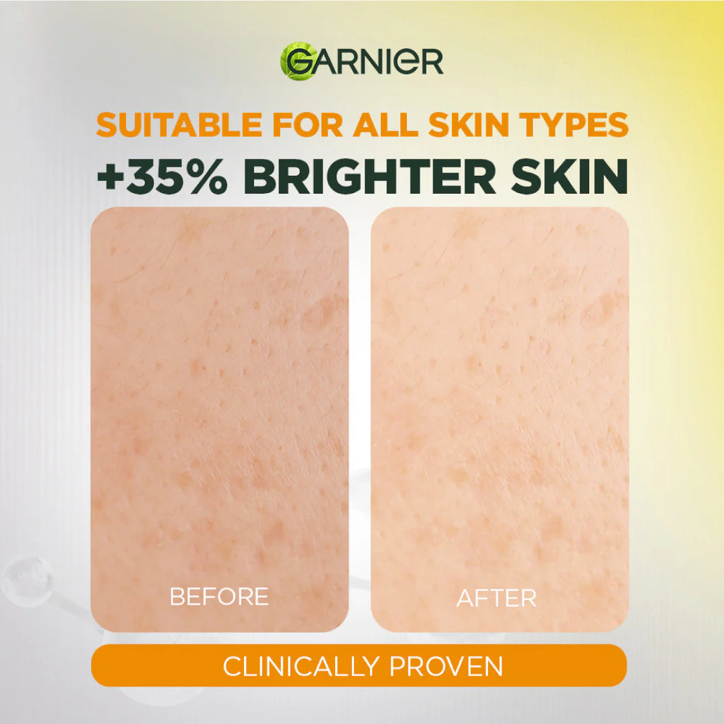 Garnier Fast Bright Serum Cleanser Dual Action Foam Cleanser