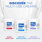 Mixa Urea Cica Repair Moisturizing Cream Jar - For Keratosis Pilaris, Dry, Flaky, Strawberry, Rough, & Fragile Skin & Tiny Reddish Bumps With 10% Urea and Niacinamide For Face, Hands & Body