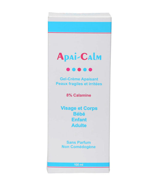 Apai Calm gel-creme sant peaux fragiles et irritates 8% Calamine