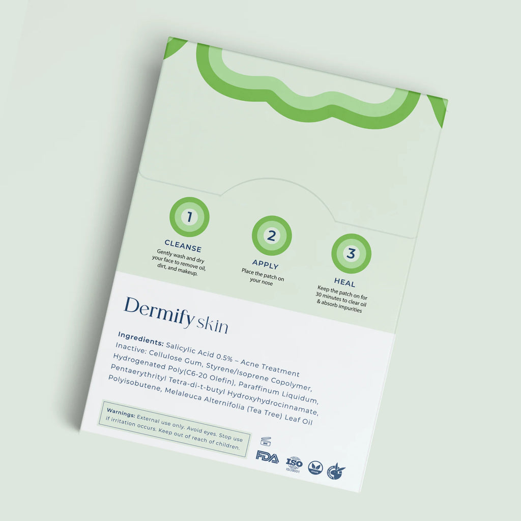 Product packaging with green and white design on a light gray background