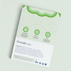 Product packaging with green and white design on a light gray background