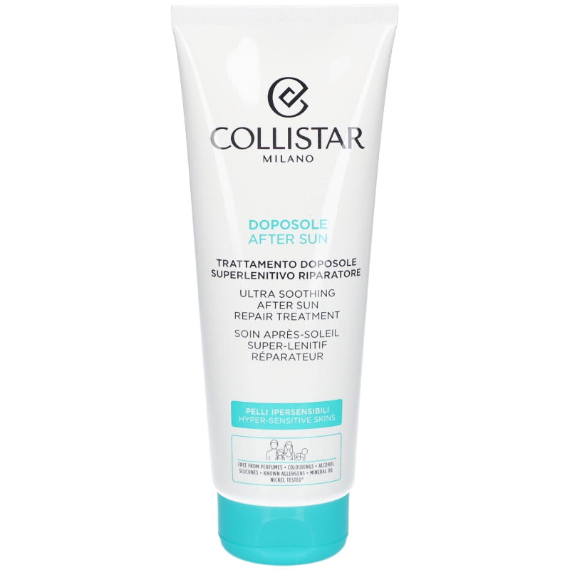 Collistar after sun treatment tube on a white background