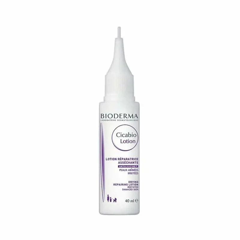 Bioderma Cicabio Restorative Lotion 40 ml – soothing skin repair lotion for post-procedure and irritated skin, non-greasy, fragrance‑free.