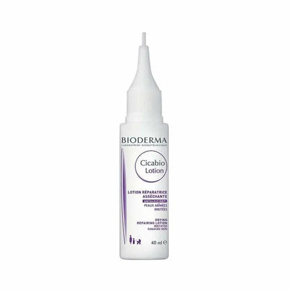 Bioderma Cicabio Restorative Lotion 40 ml – soothing skin repair lotion for post-procedure and irritated skin, non-greasy, fragrance‑free.