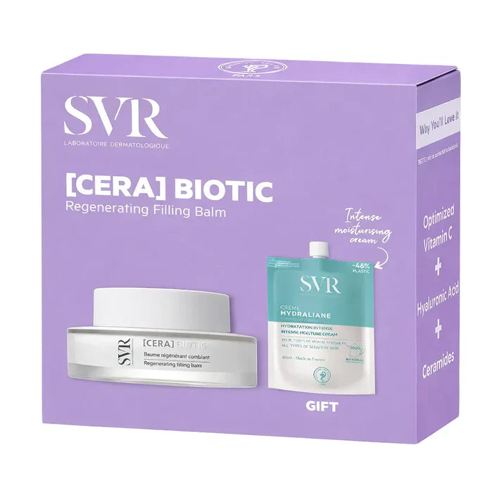 SVR Cera Biotic Regenerating Filling Balm Gift Set + Hydraliane Cream