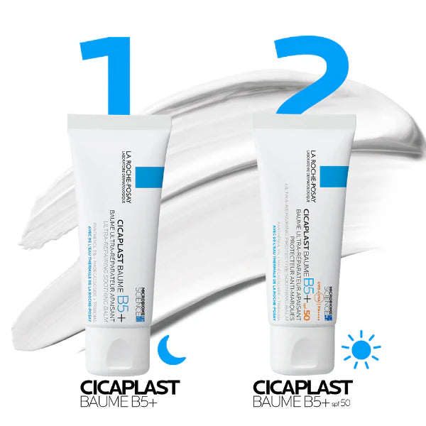 Cicaplast Baume B5+ SPF 50 Soothing Repairing Balm for Dry, Irritated, & Sun-Exposed Skin
