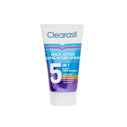 CLEARASIL MultiAction 5 in 1 Exfoliating Scrub 150ML|30%oOFF