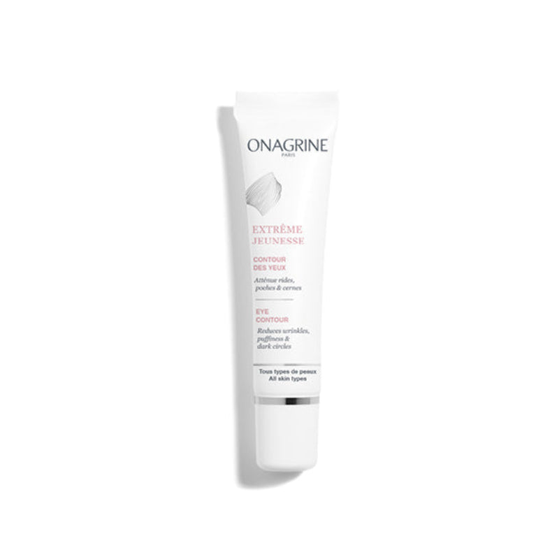 Onagrine eye cream bottle on a white background