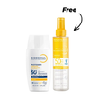 Buy Bioderma Photoderm Eau Solaire Anti-Ox SPF50 200ml & Get Photoderm XDefense Ultra Fluid SPF50+ Invisible 40ml FREE