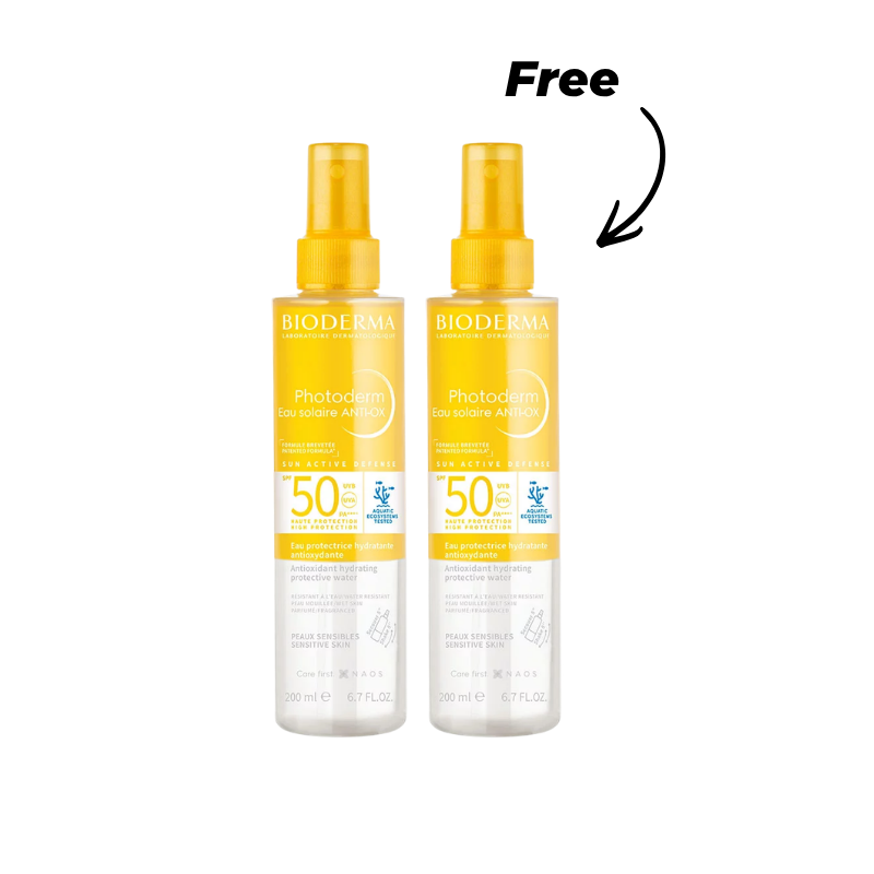 Buy 1 Get 1 FREE – Bioderma Photoderm Eau Solaire Anti-Ox SPF50 200ml