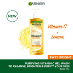 Garnier Fast Bright Vitamin C Brightening Purifying Face Gel Wash