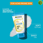 Garnier Fast Clear [2%] Salicylic Acid & Vitamin C - 3-in-1 Anti-Acne Exfoliating Wash (150ml)