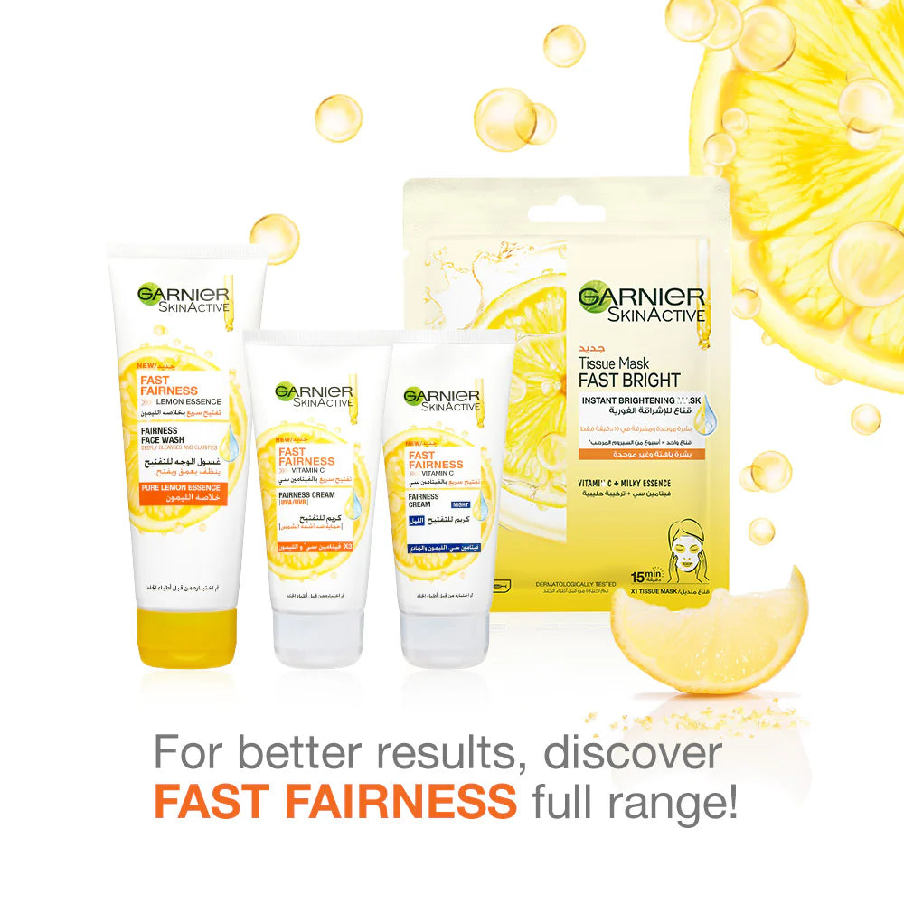 Garnier Fast Fairness Tissue Mask For uneven & Dull Skin
