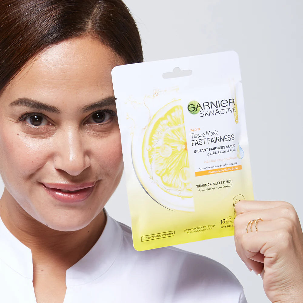Garnier Fast Fairness Tissue Mask For uneven & Dull Skin