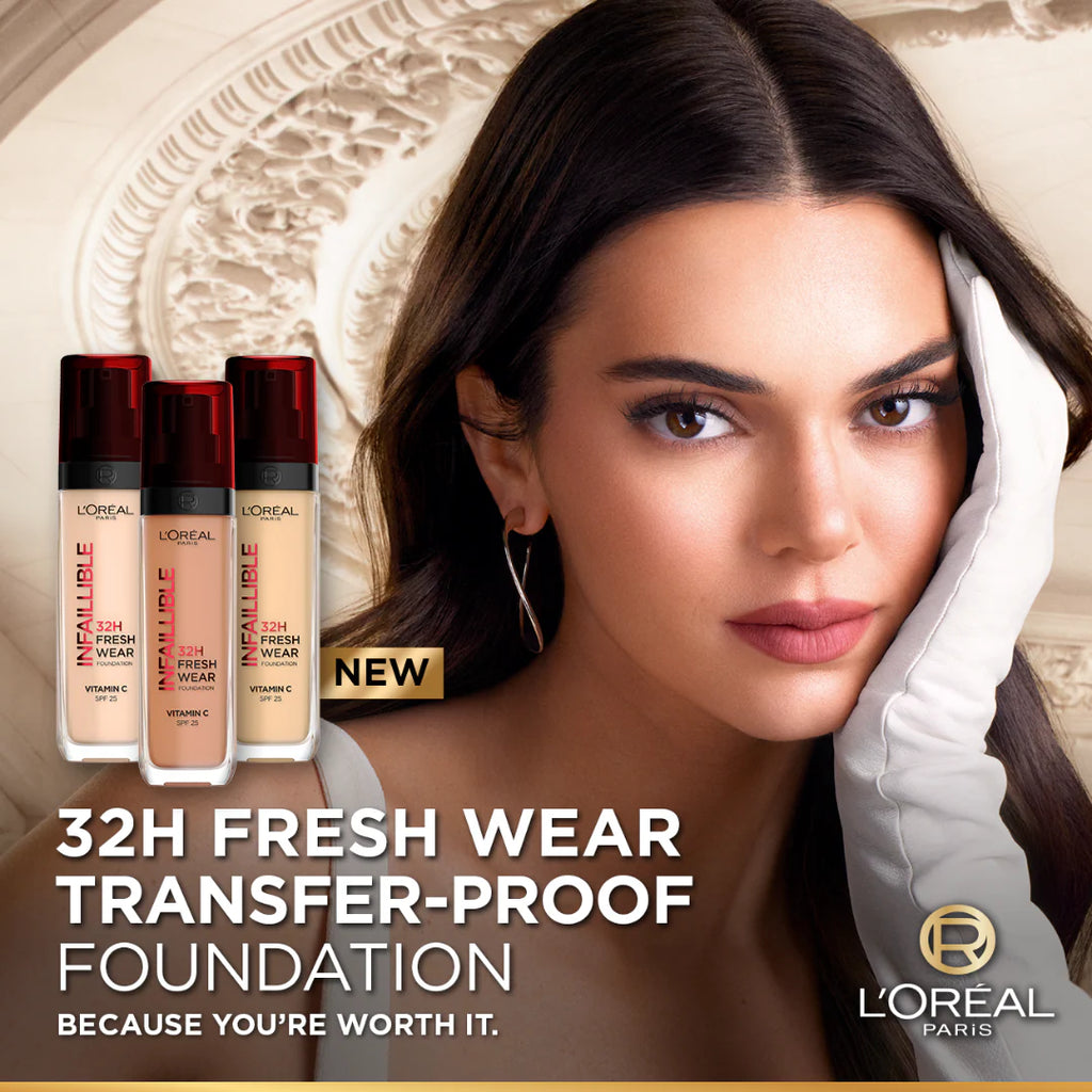 L’Oréal Paris Makeup Infaillible 32H Freshwear Liquid Foundation, Vitamin C, SPF25