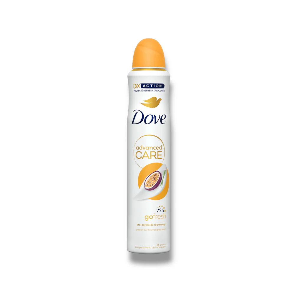 Dove Go Fresh Passion Fruit Antiperspirant Deodorant Spray 250ml