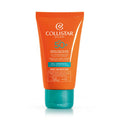 Collistar sunscreen cream tube on a white background