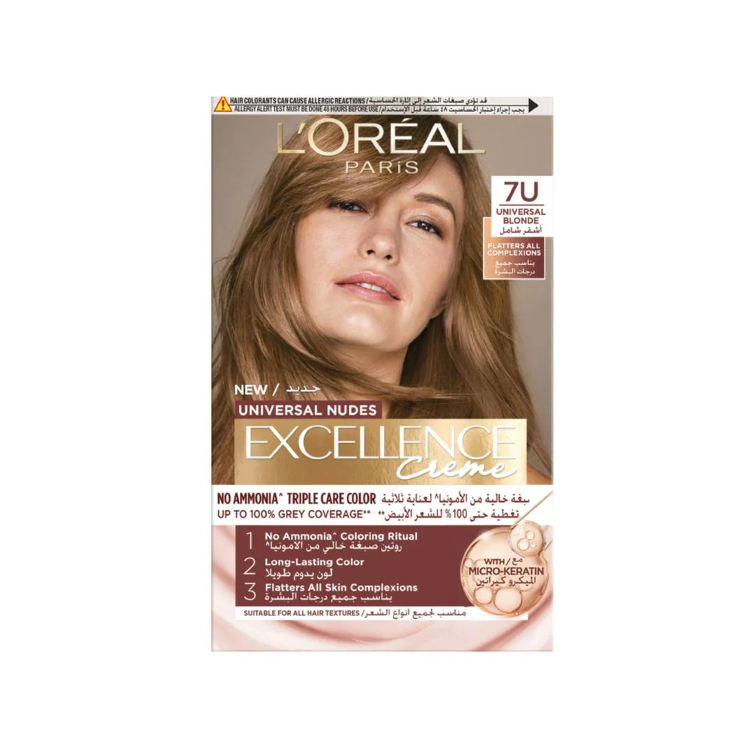 L'Oreal Paris Excellence Crème Universal Nudes Hair Coloration, Ammonia-free Conditioning Coloration