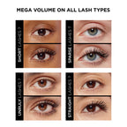 L’Oréal Paris Air Volume Mega Mascara Washable, Air Whipped Formula Lasting Up To 24H- Lightweight