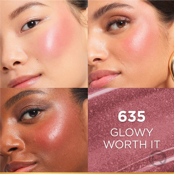 L'Oréal Paris Lumi Le Liquid Blush with a Glowy Radiant Natural Blush Finish, Weightless and Buildable