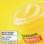 Garnier Vitamin C Fresh & Bright Cream. Hydration, 48H Oil Free Hydration - 4% [Vitamin C* + Niacinamide] - Cruelty Free International & Vegan