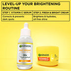 Garnier Vitamin C Fresh & Bright Cream. Hydration, 48H Oil Free Hydration - 4% [Vitamin C* + Niacinamide] - Cruelty Free International & Vegan