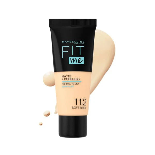 Maybelline Fit Me Matte Poreless Liquid Foundation Ideal For Normal To Oily Skin