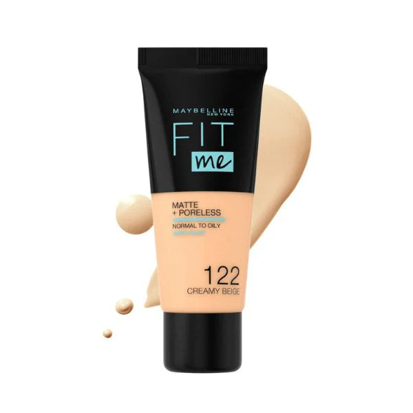 Maybelline Fit Me Matte Poreless Liquid Foundation Ideal For Normal To Oily Skin