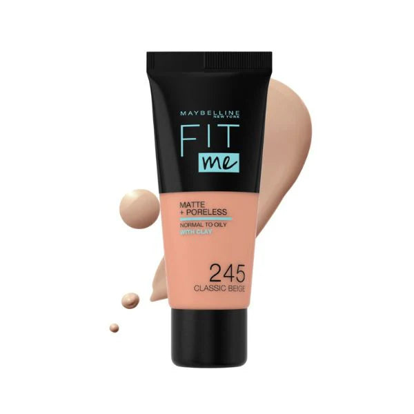 Maybelline Fit Me Matte Poreless Liquid Foundation Ideal For Normal To Oily Skin