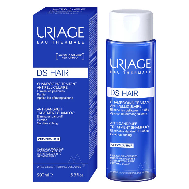 Uriage D.S. Hair Anti-Dandruff Treatment Shampoo - Moderate Dandruff & Irritated Scalp