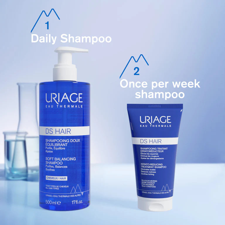 Uriage D.S. Hair Kerato-Reducing Treatment Shampoo - Severe Dandruff & Scaly Conditions