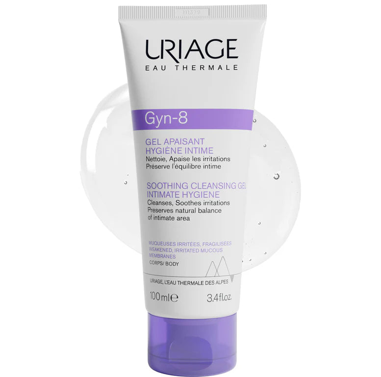 Uriage Gyn-8 Soothing Cleansing Gel Intimate Hygiene - Weakened Irritated Mucous Membranes