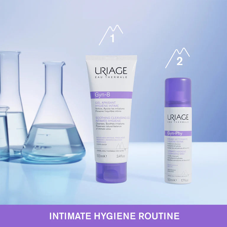 Uriage Gyn-8 Soothing Cleansing Gel Intimate Hygiene - Weakened Irritated Mucous Membranes