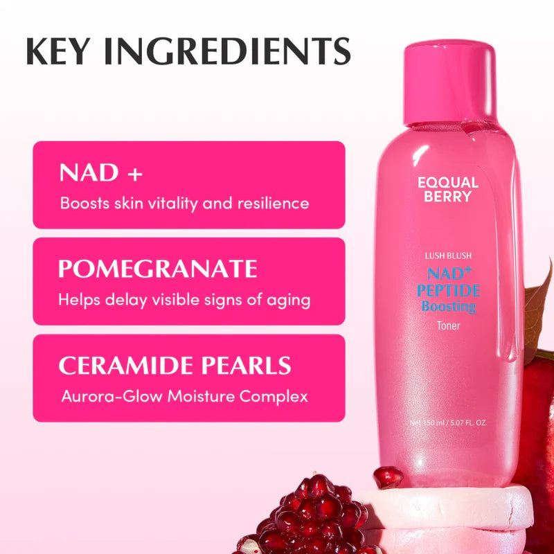 EQQUALBERRY NAD+ Peptide Booster Toner