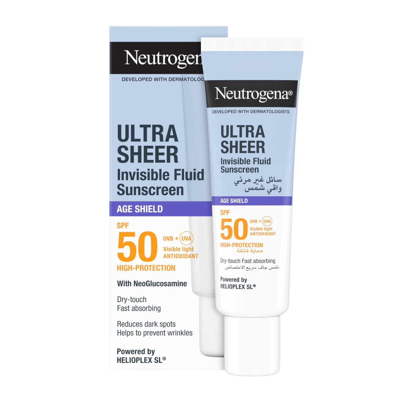 Neutrogena Ultrasheer Age Shield Fluid Sunscreen SPF 50